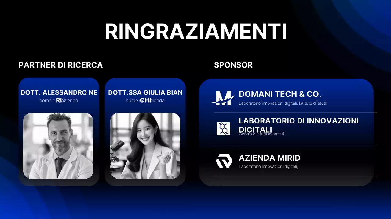 annuncio di un evento di tecnologia moderna blu