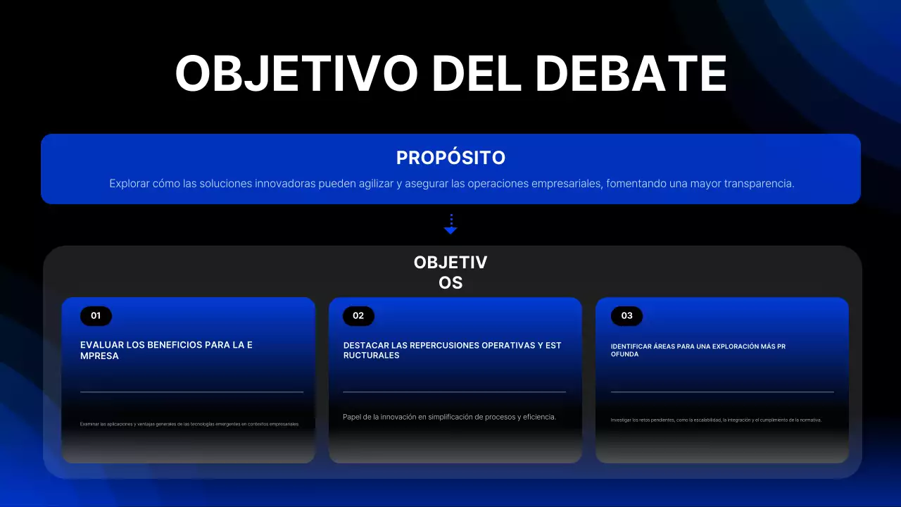 anuncio del evento blue modern technology