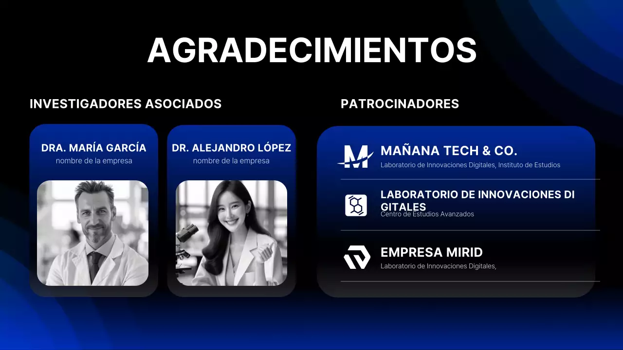 anuncio del evento blue modern technology