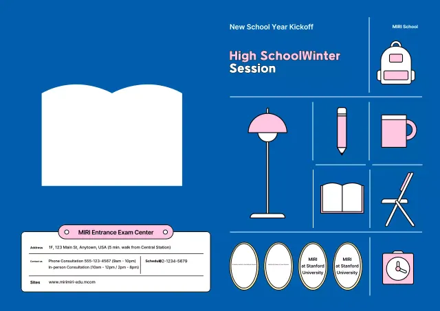 Promosikan sekolah modern Anda dengan ikon-ikon lucu