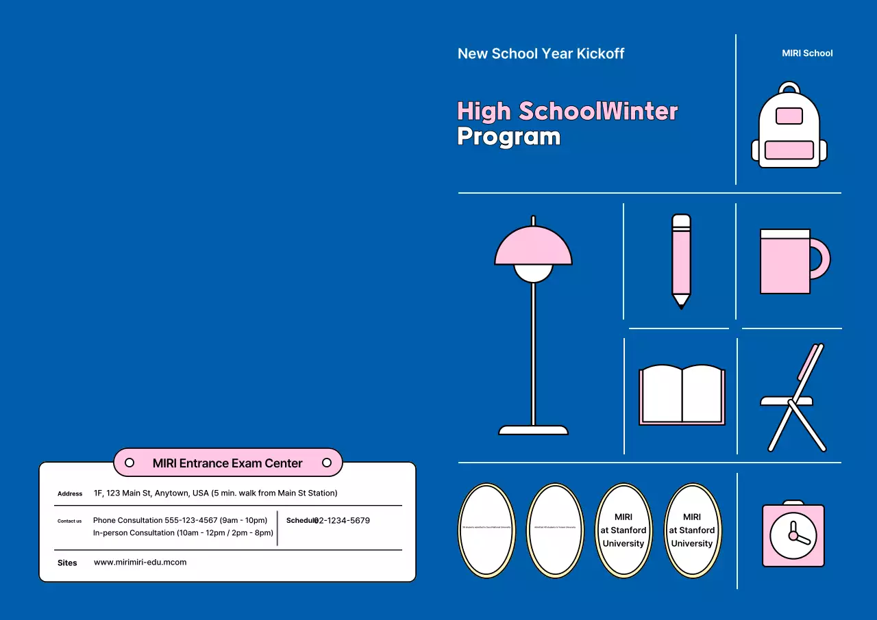 Promosikan sekolah modern Anda dengan ikon-ikon lucu