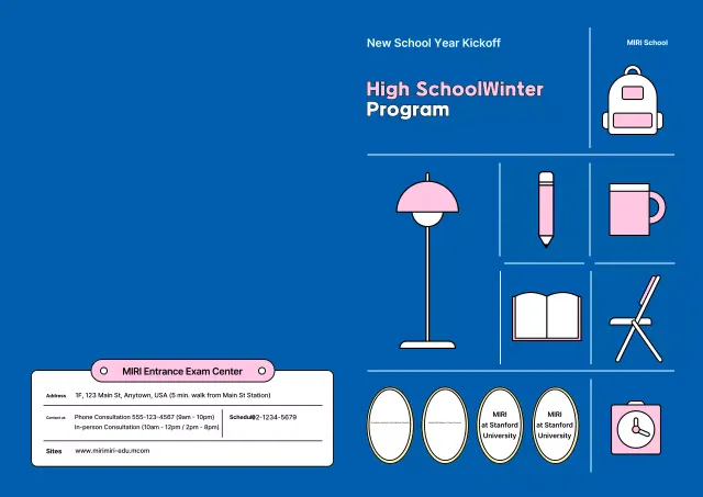 Promosikan sekolah modern Anda dengan ikon-ikon lucu