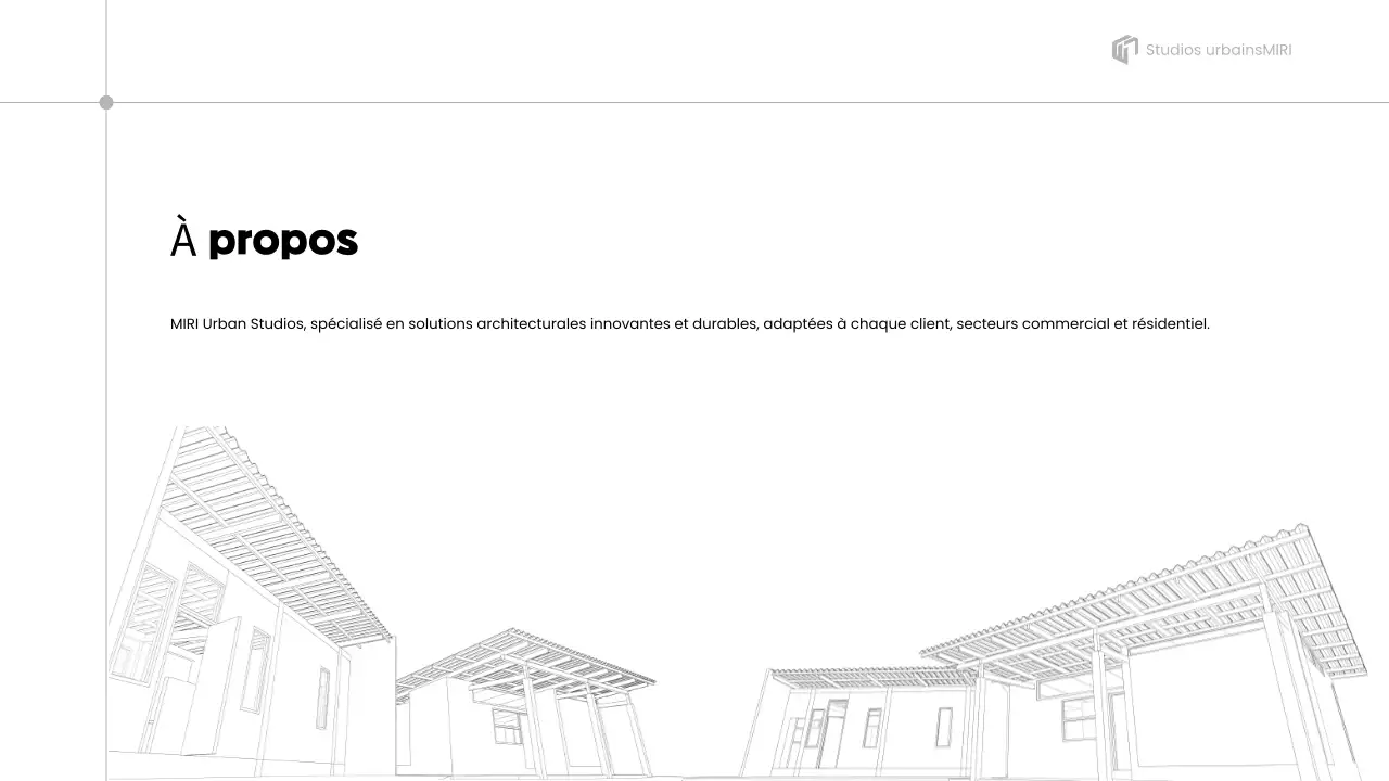 présentation du portfolio de l'architecture grise