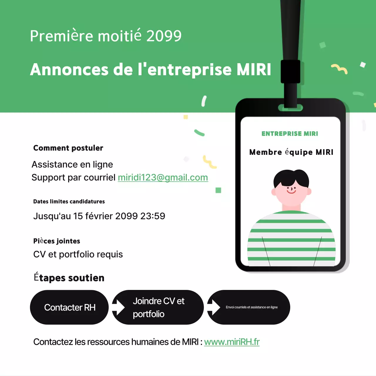 Résumés Belles offres d'emploi