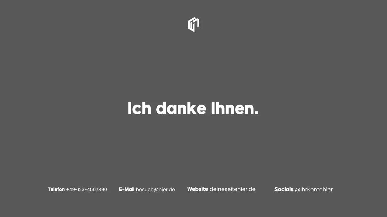 Präsentation des grauen Architekturportfolios