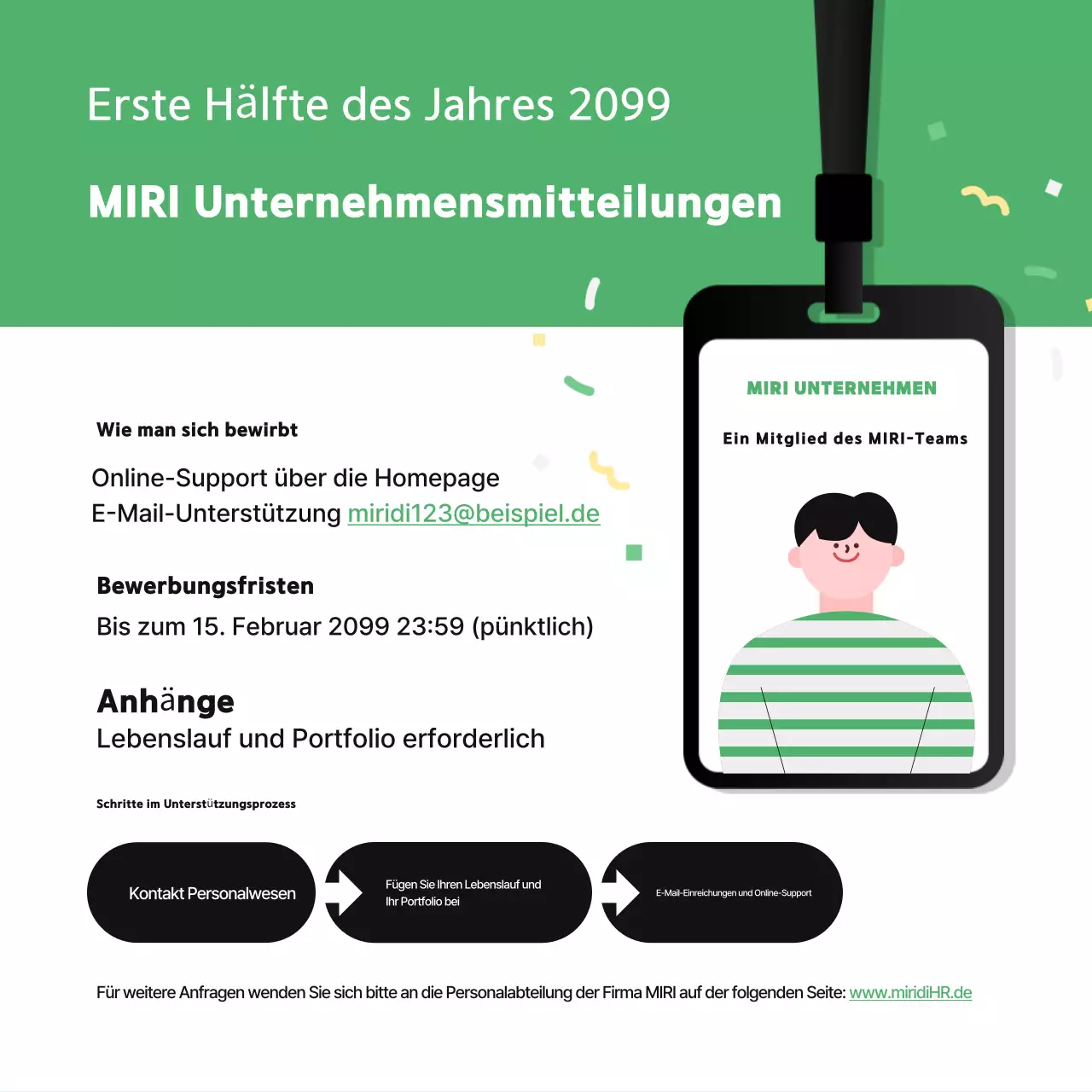 Zusammenfassungen Schöne Stellenausschreibungen