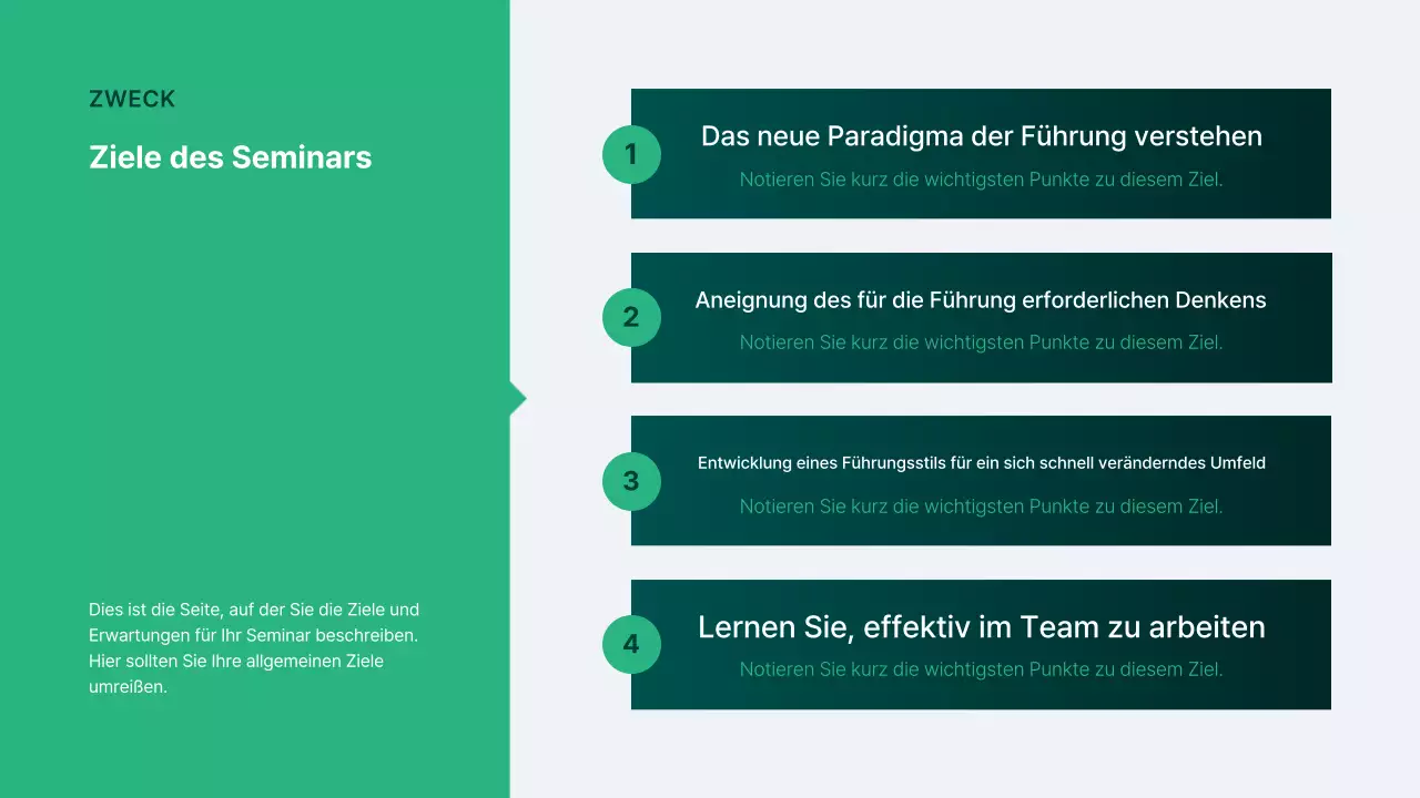 Abstraktes modernes Seminarhandbuch