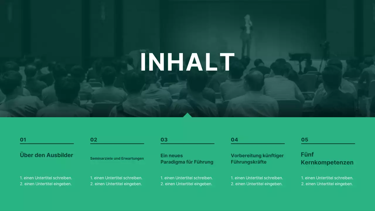 Abstraktes modernes Seminarhandbuch