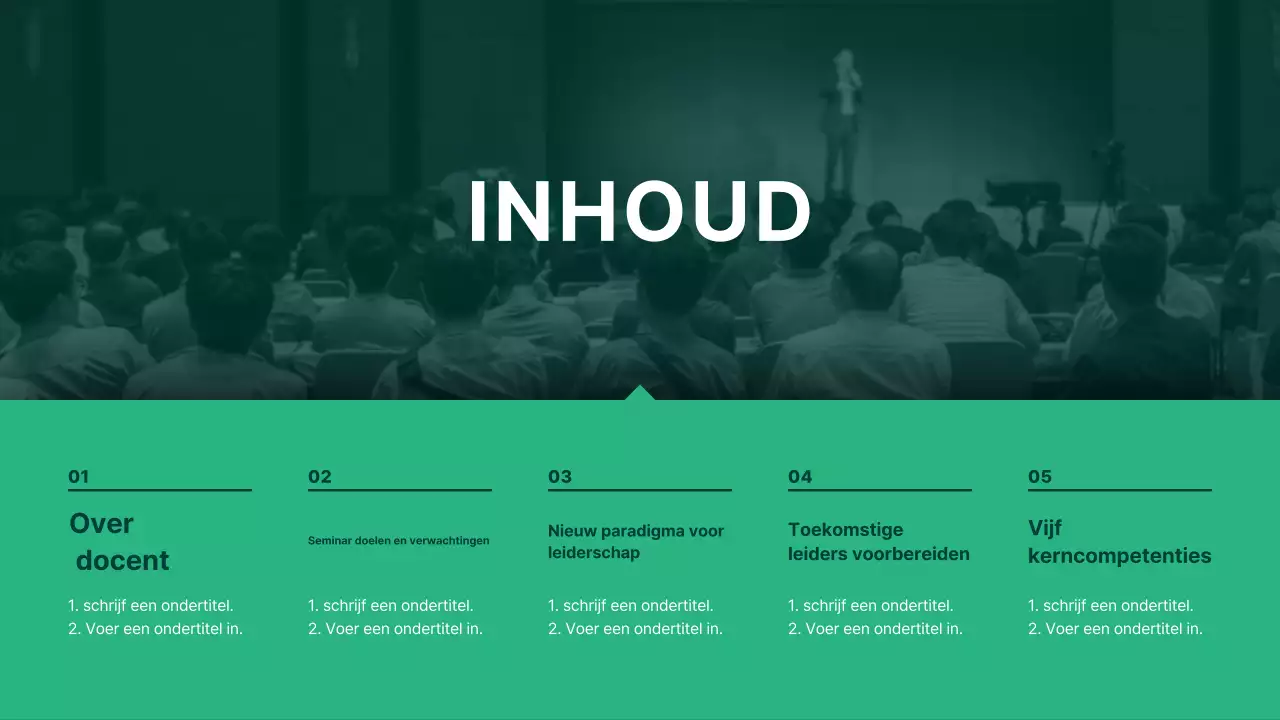 Abstracte moderne seminargids