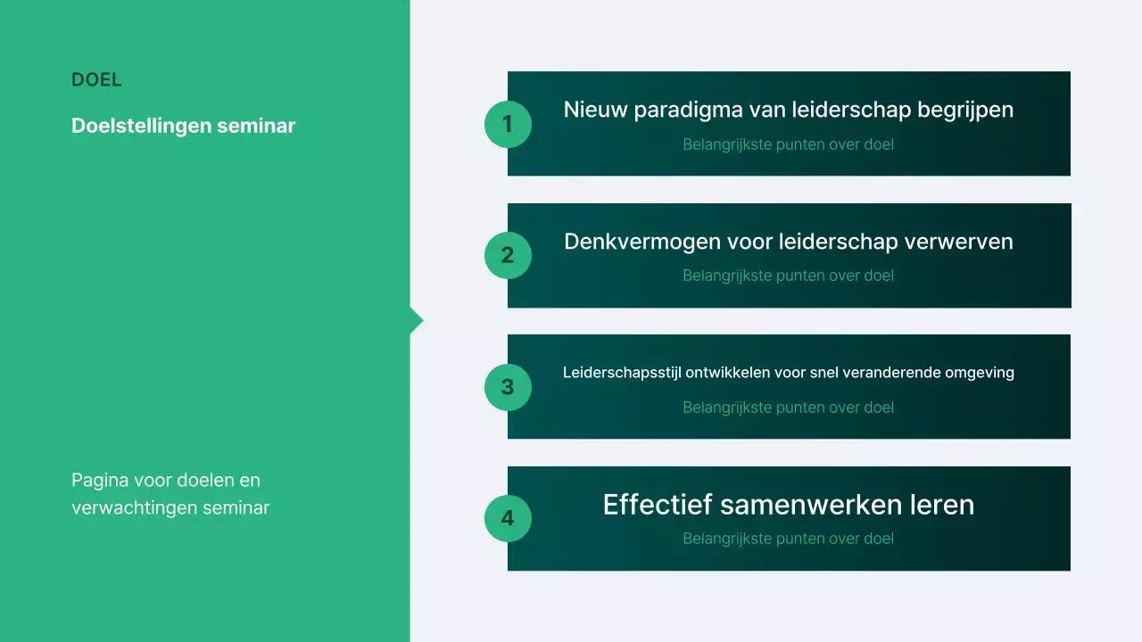 Abstracte moderne seminargids