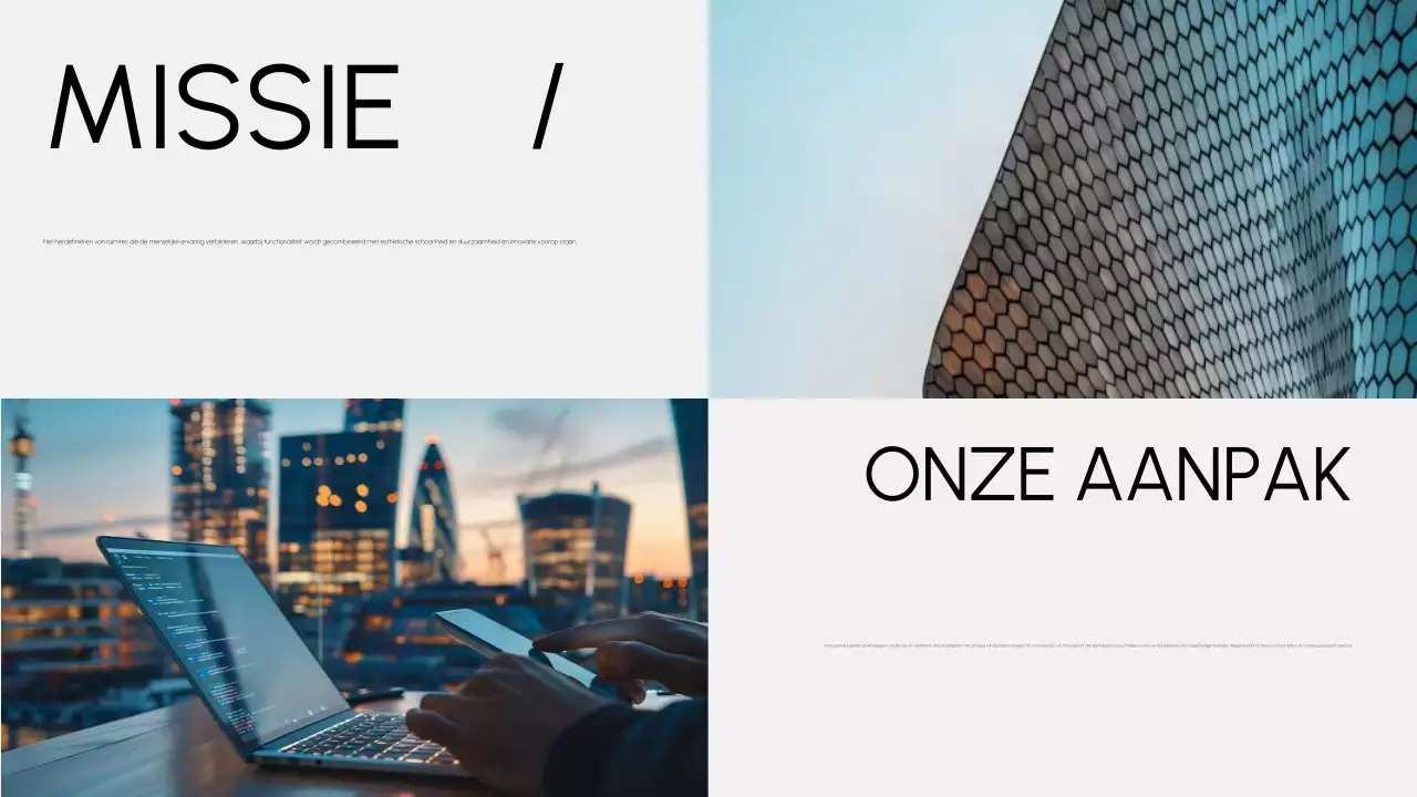 portfolio grijze moderne architectuur