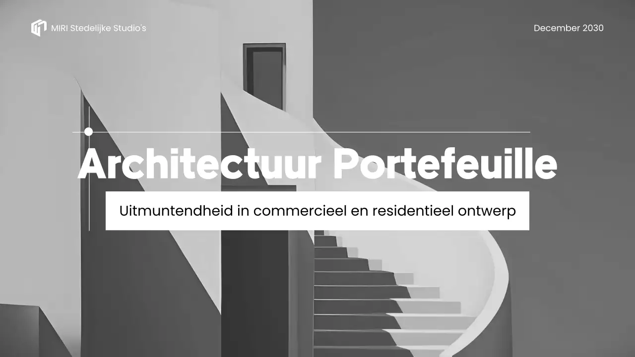 grijze architectuur portfolio presentatie