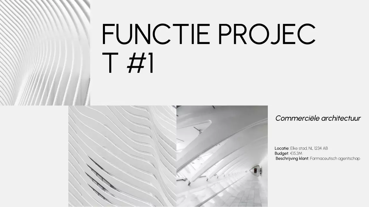 portfolio grijze moderne architectuur