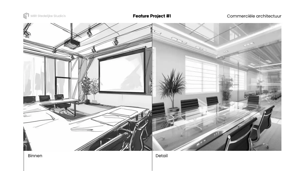 grijze architectuur portfolio presentatie