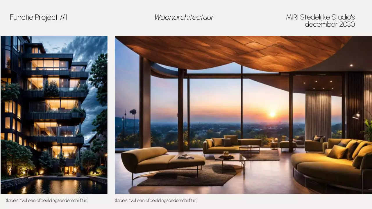 portfolio grijze moderne architectuur