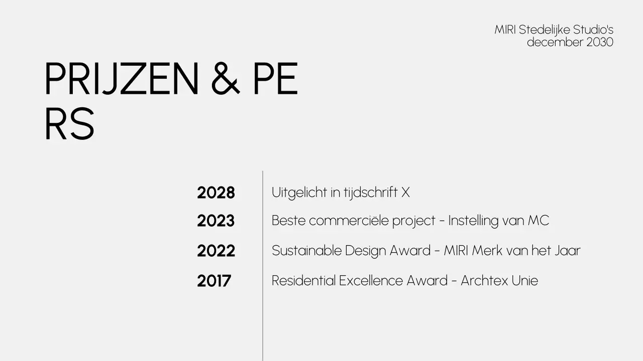 portfolio grijze moderne architectuur