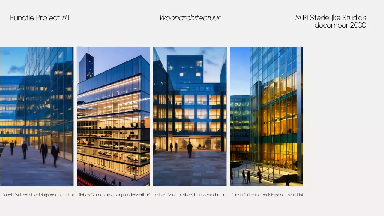 portfolio grijze moderne architectuur