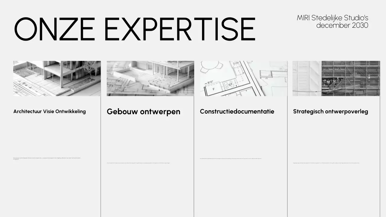 portfolio grijze moderne architectuur