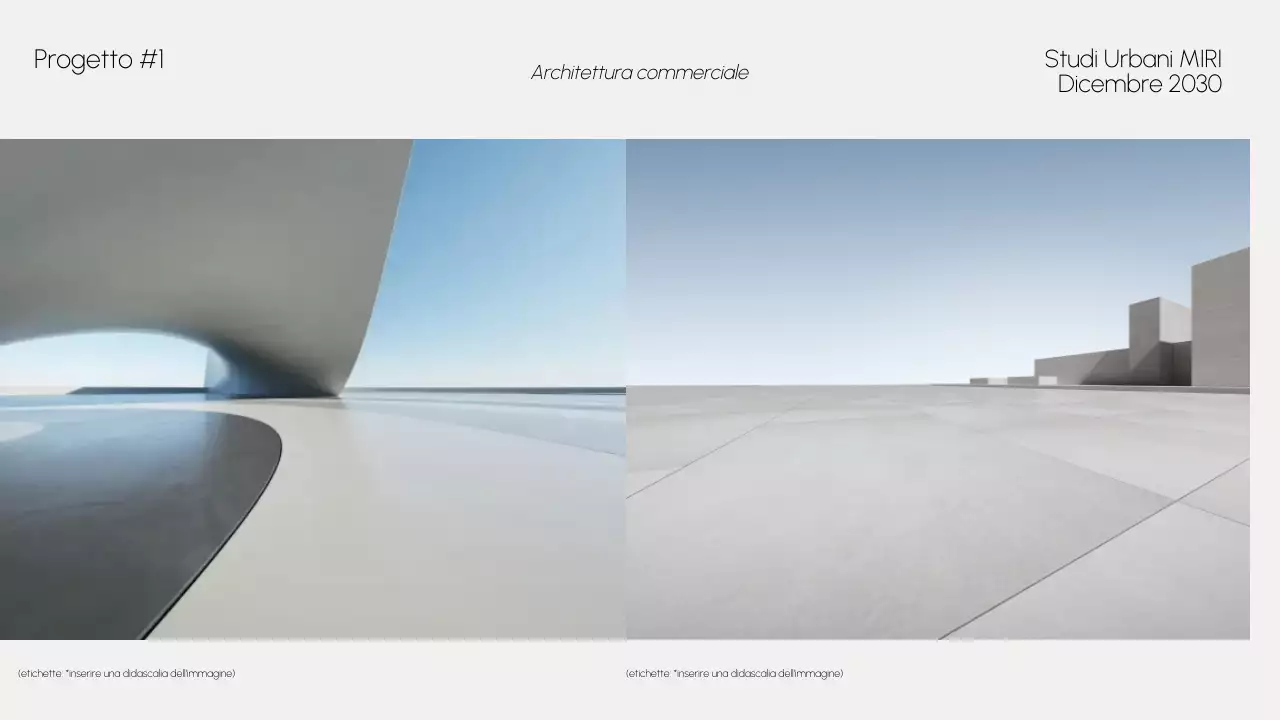 portfolio di architettura moderna grigia