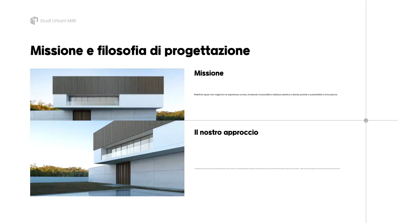 presentazione del portfolio di architettura grigia
