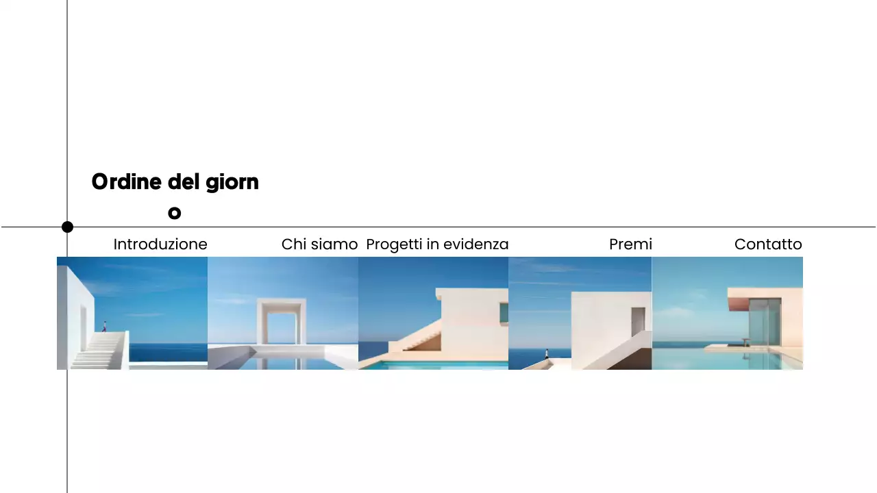 presentazione del portfolio di architettura grigia