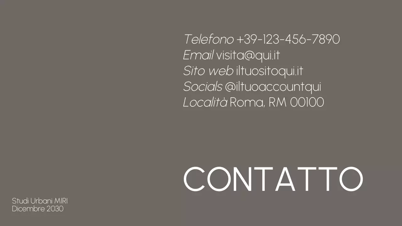 portfolio di architettura moderna grigia