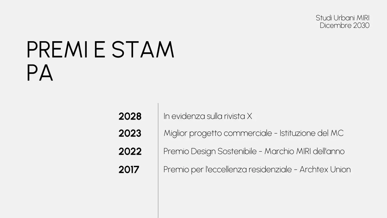 portfolio di architettura moderna grigia