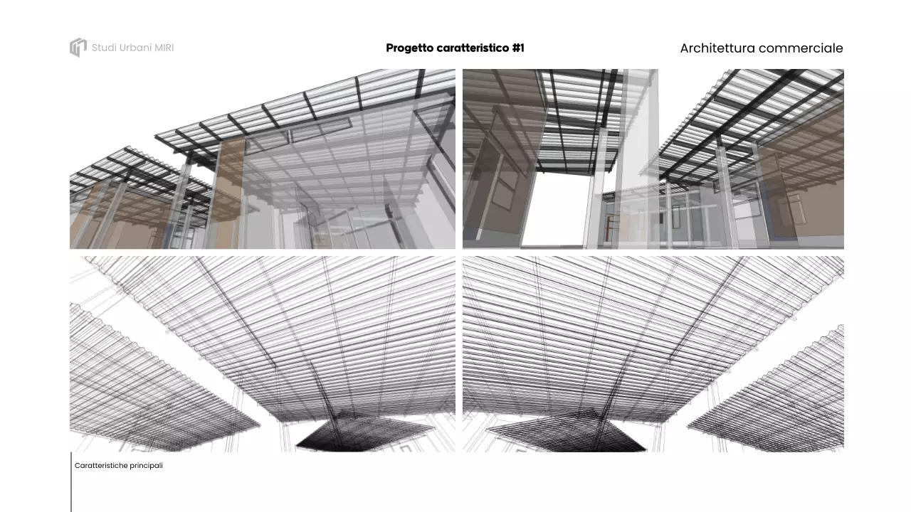 presentazione del portfolio di architettura grigia