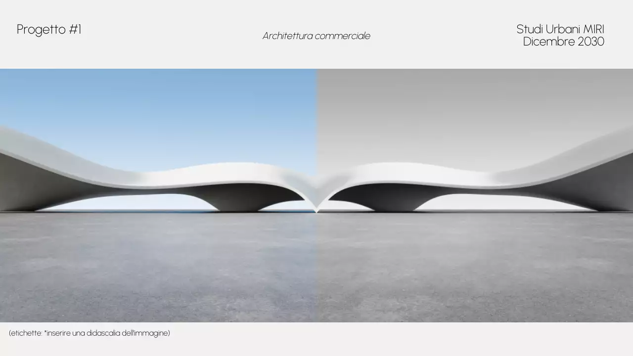 portfolio di architettura moderna grigia