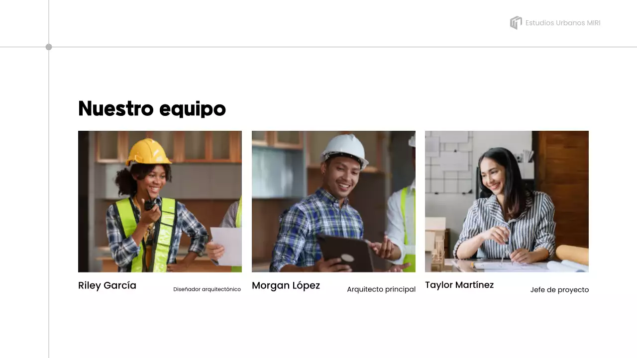 presentación de la cartera de arquitectura gris