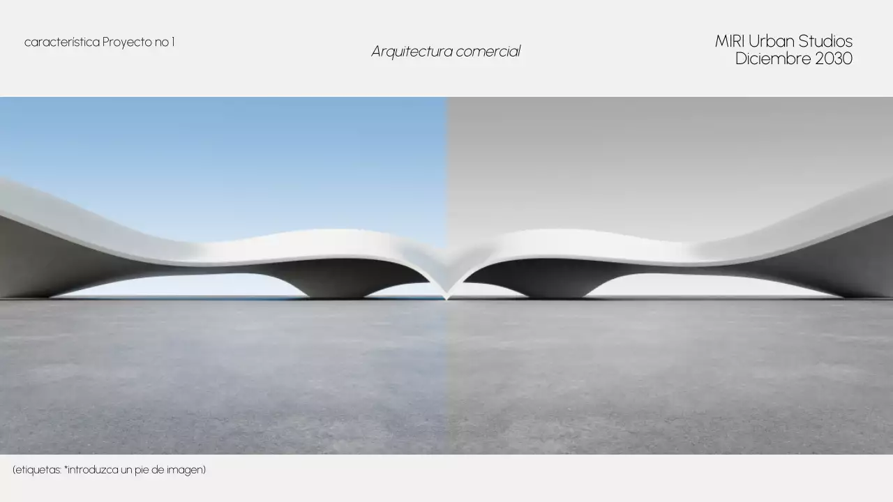 cartera gris de arquitectura moderna