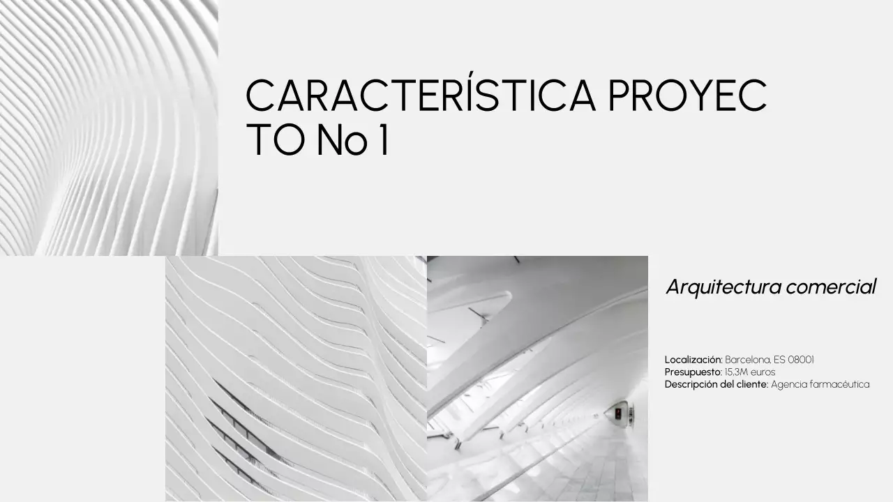 cartera gris de arquitectura moderna