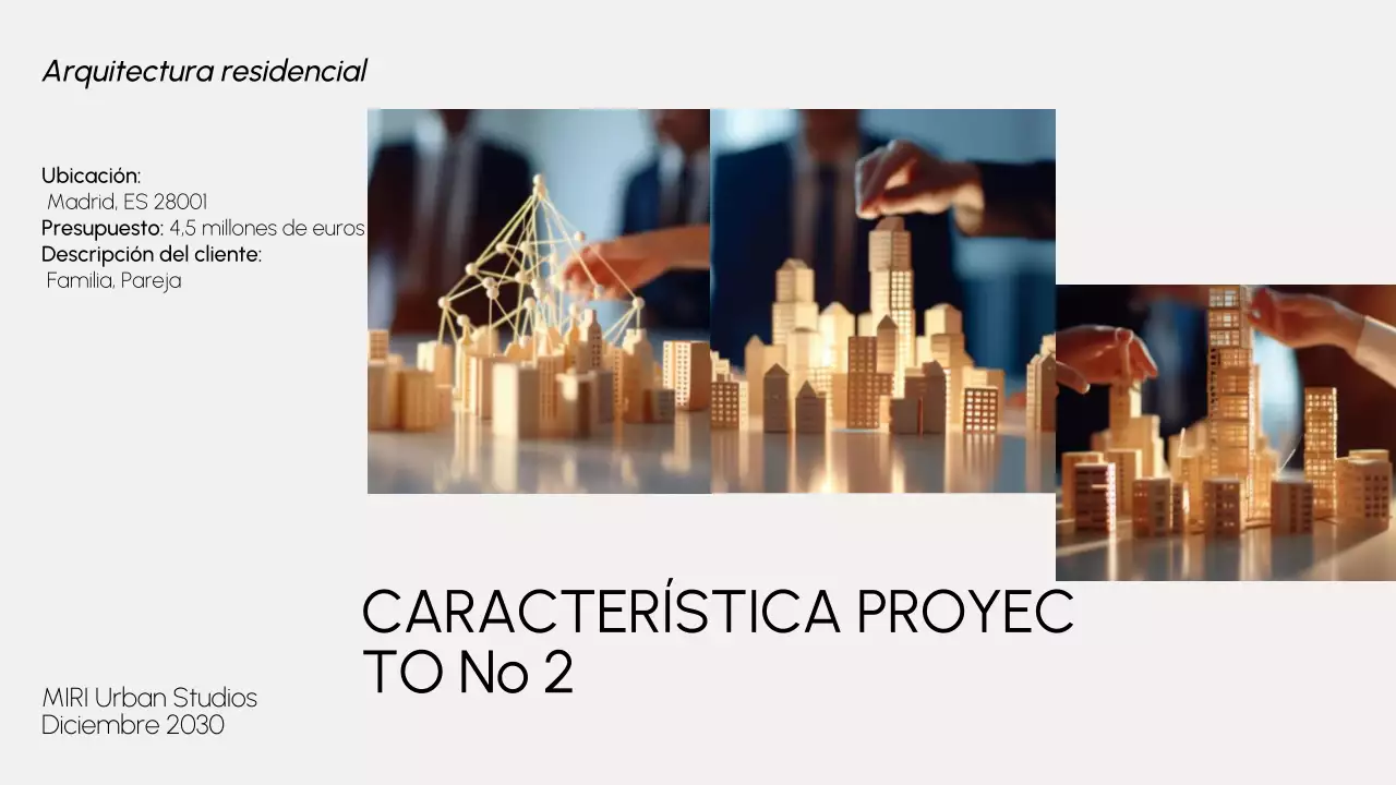 cartera gris de arquitectura moderna