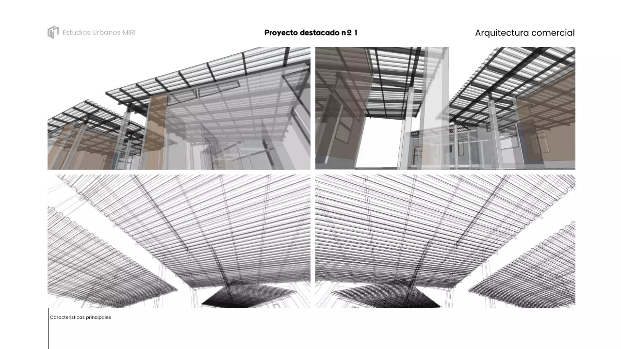 presentación de la cartera de arquitectura gris