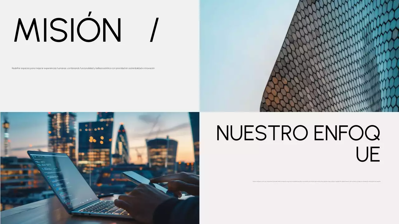 cartera gris de arquitectura moderna