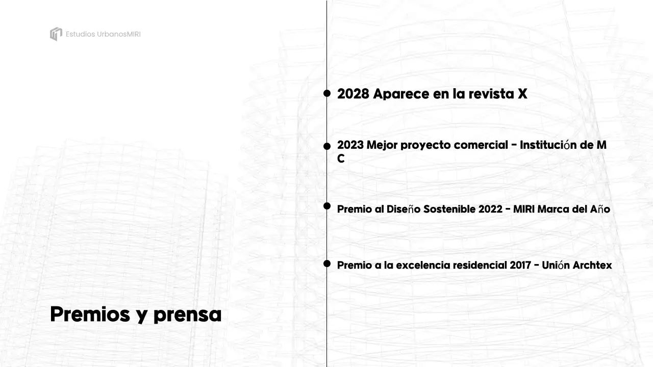 presentación de la cartera de arquitectura gris