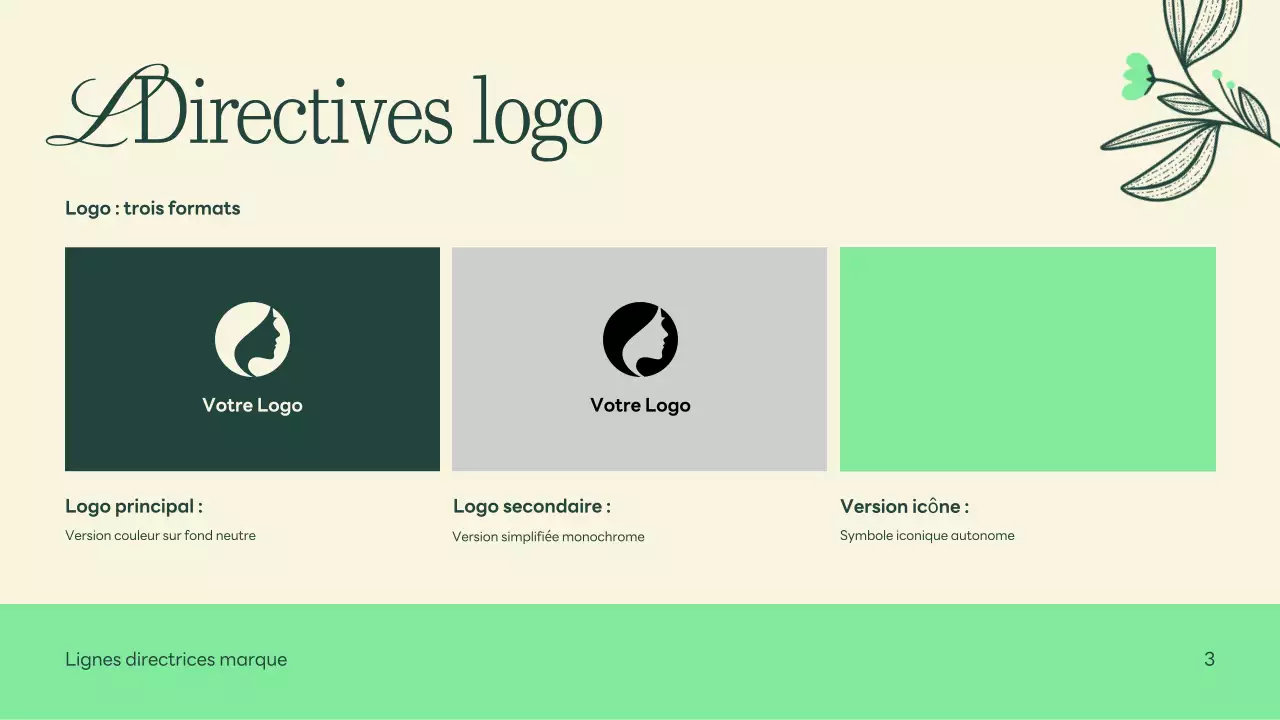 Green Beige Nature Minimalist Brand Guidelines