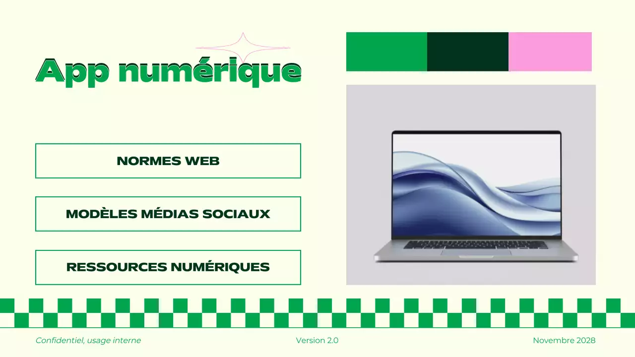 Lignes directrices de la marque Retro Green