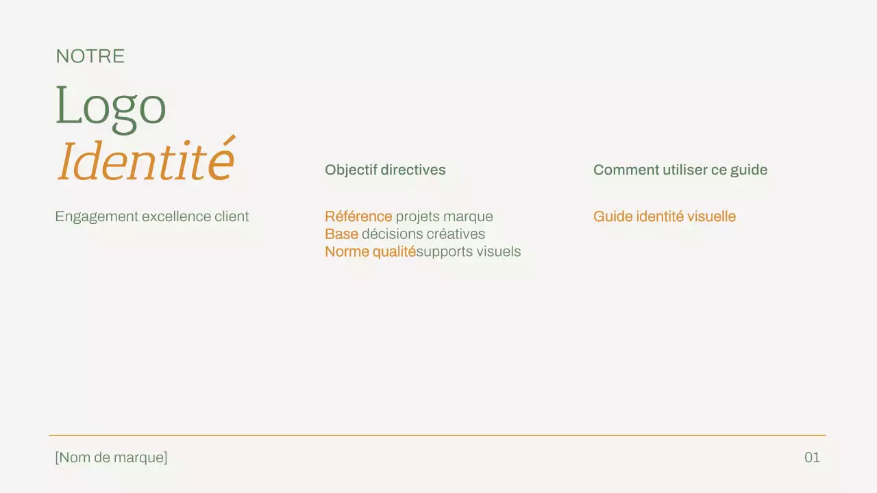 ligne directrice de la marque de mobilier minimaliste vert