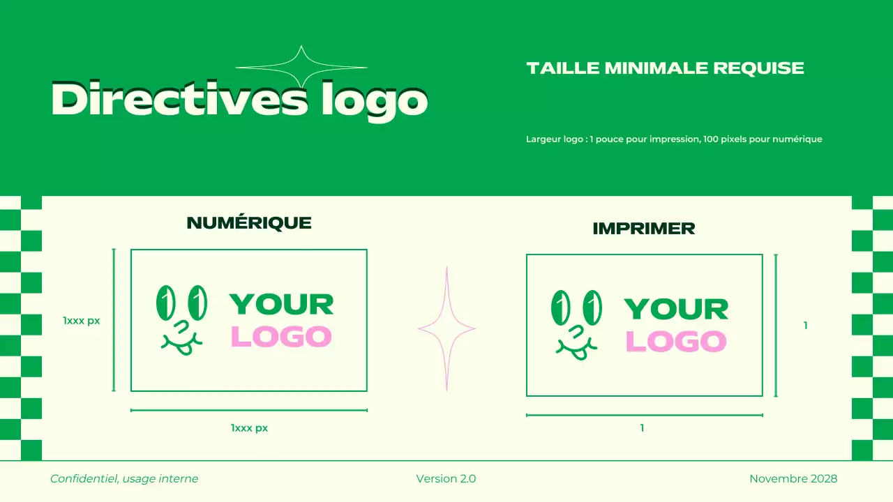 Lignes directrices de la marque Retro Green