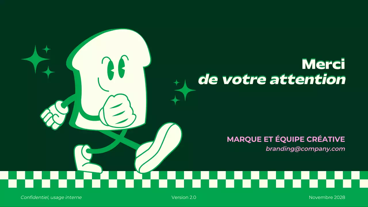 Lignes directrices de la marque Retro Green