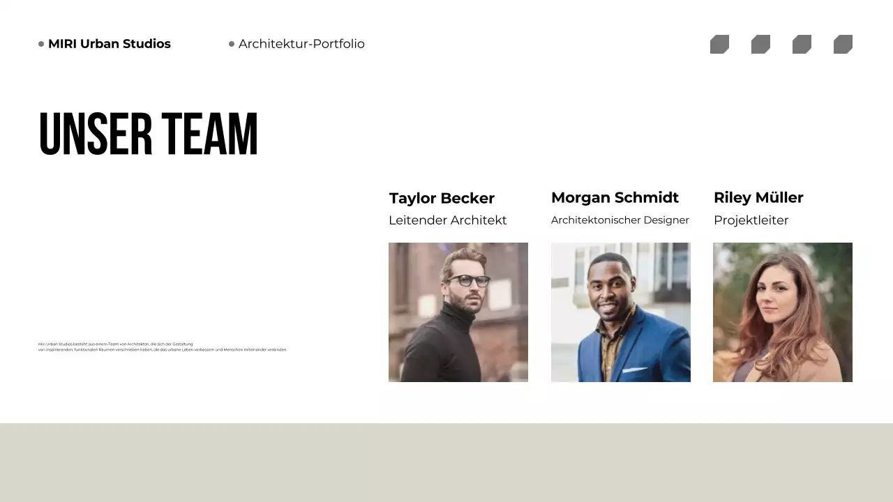 Beige Modern Architecture Portfolio