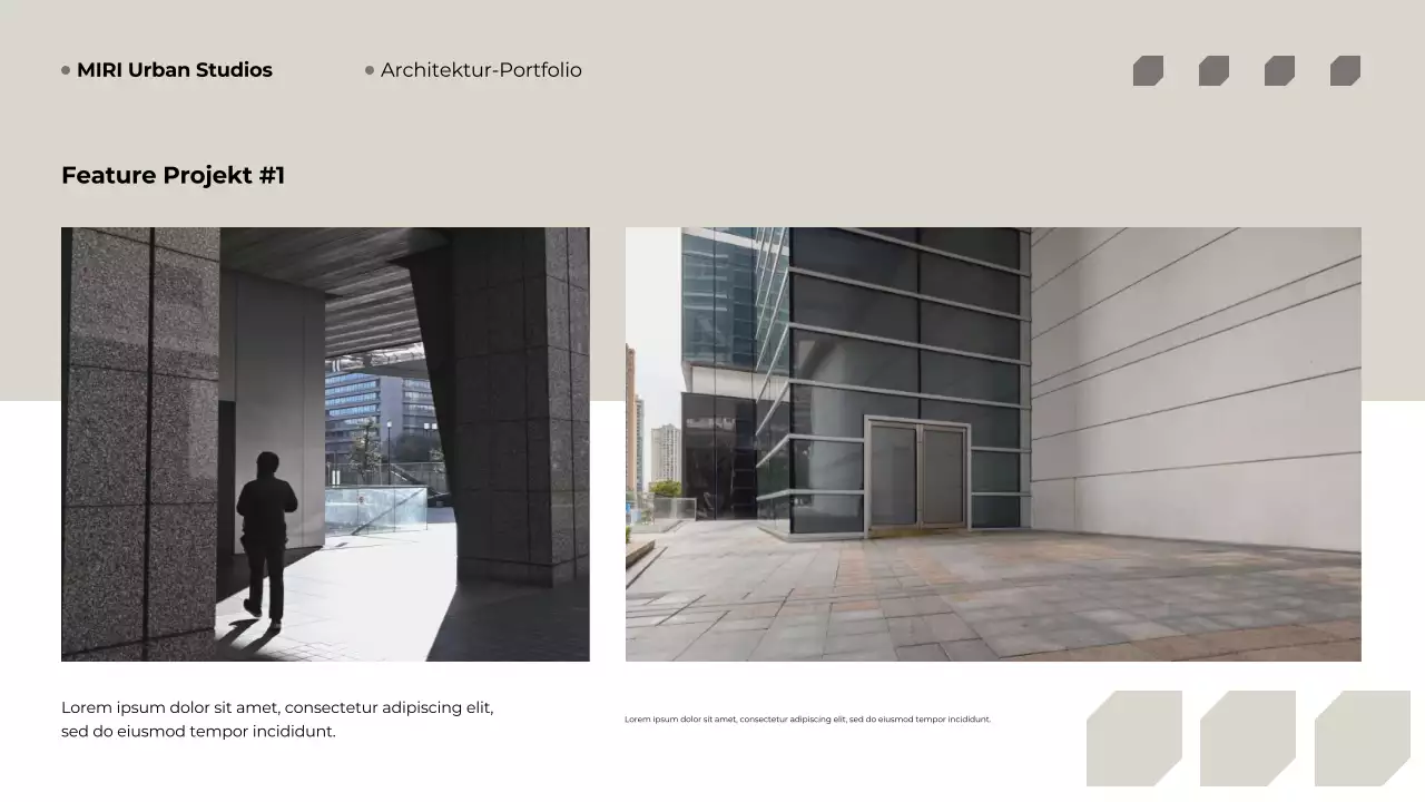 Beige Modern Architecture Portfolio