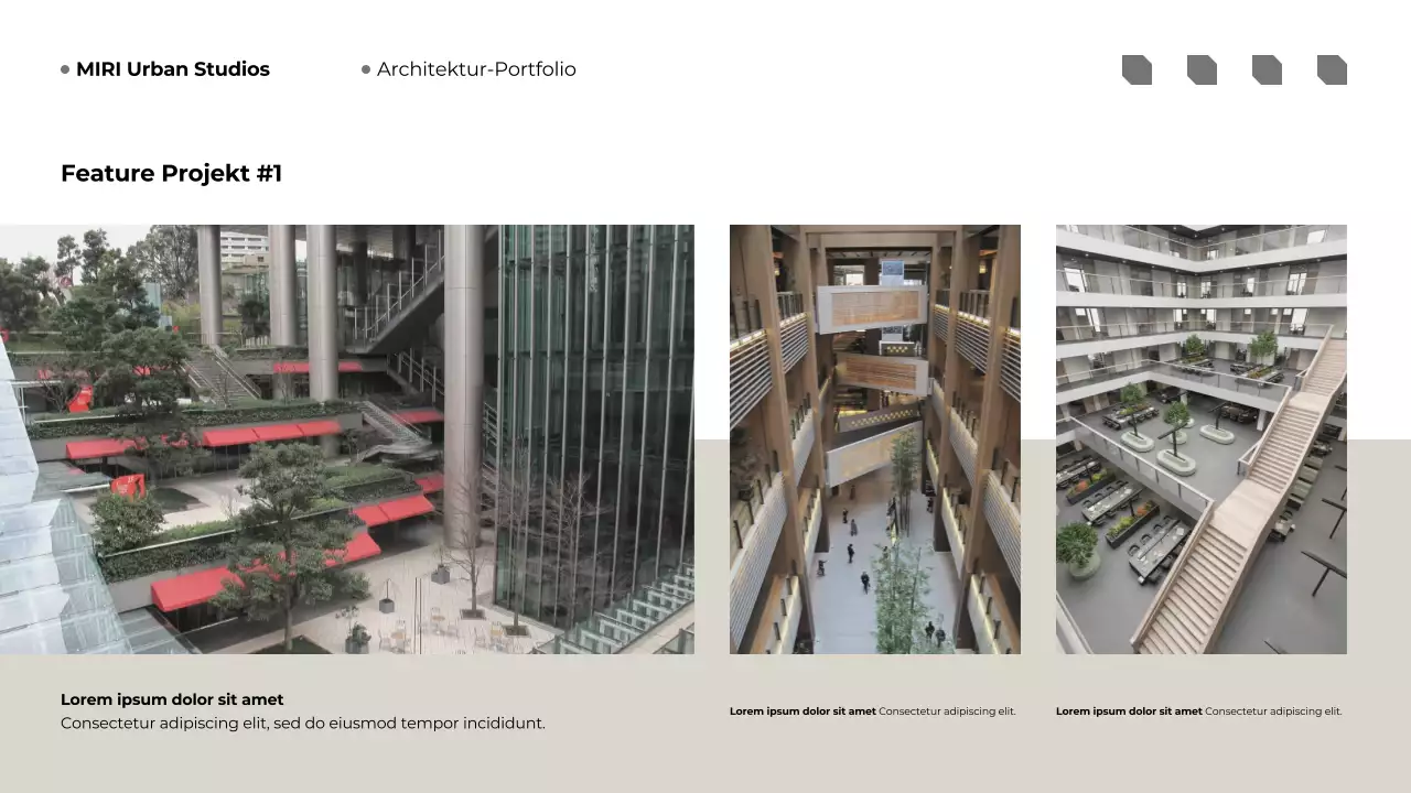 Beige Modern Architecture Portfolio