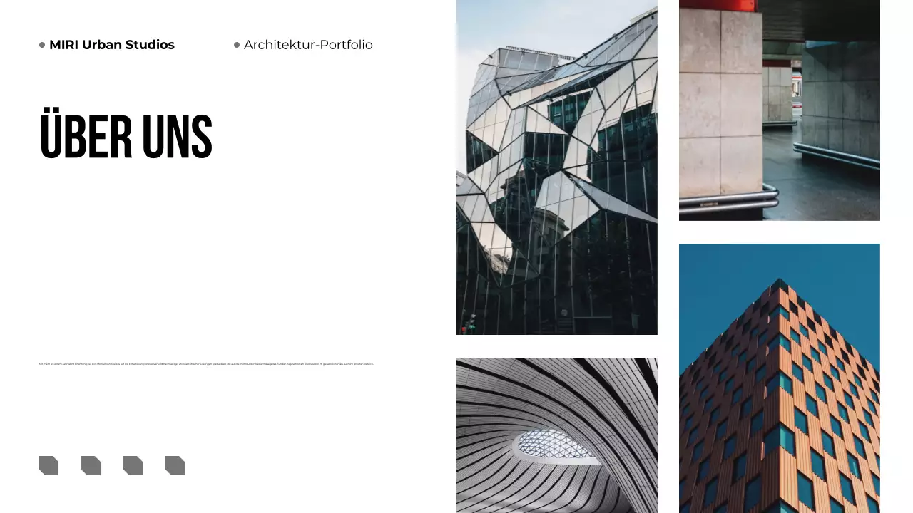 Beige Modern Architecture Portfolio