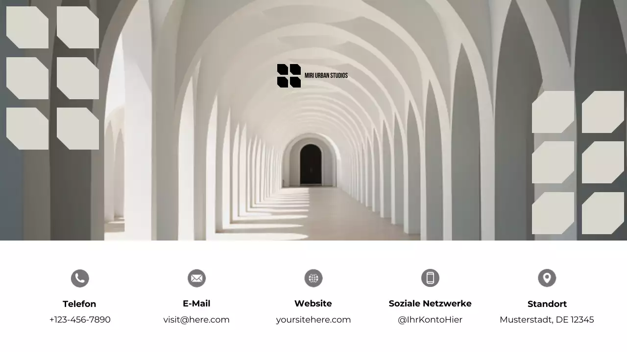 Beige Modern Architecture Portfolio