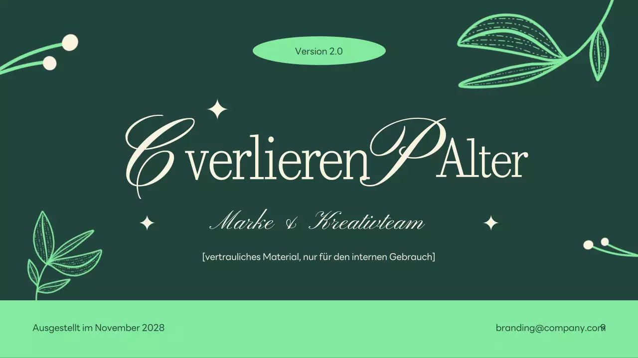 Green Beige Nature Minimalist Brand Guidelines