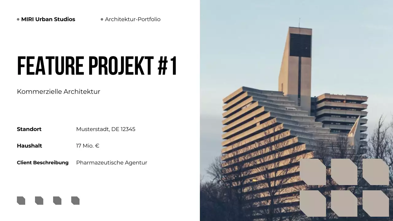 Beige Modern Architecture Portfolio