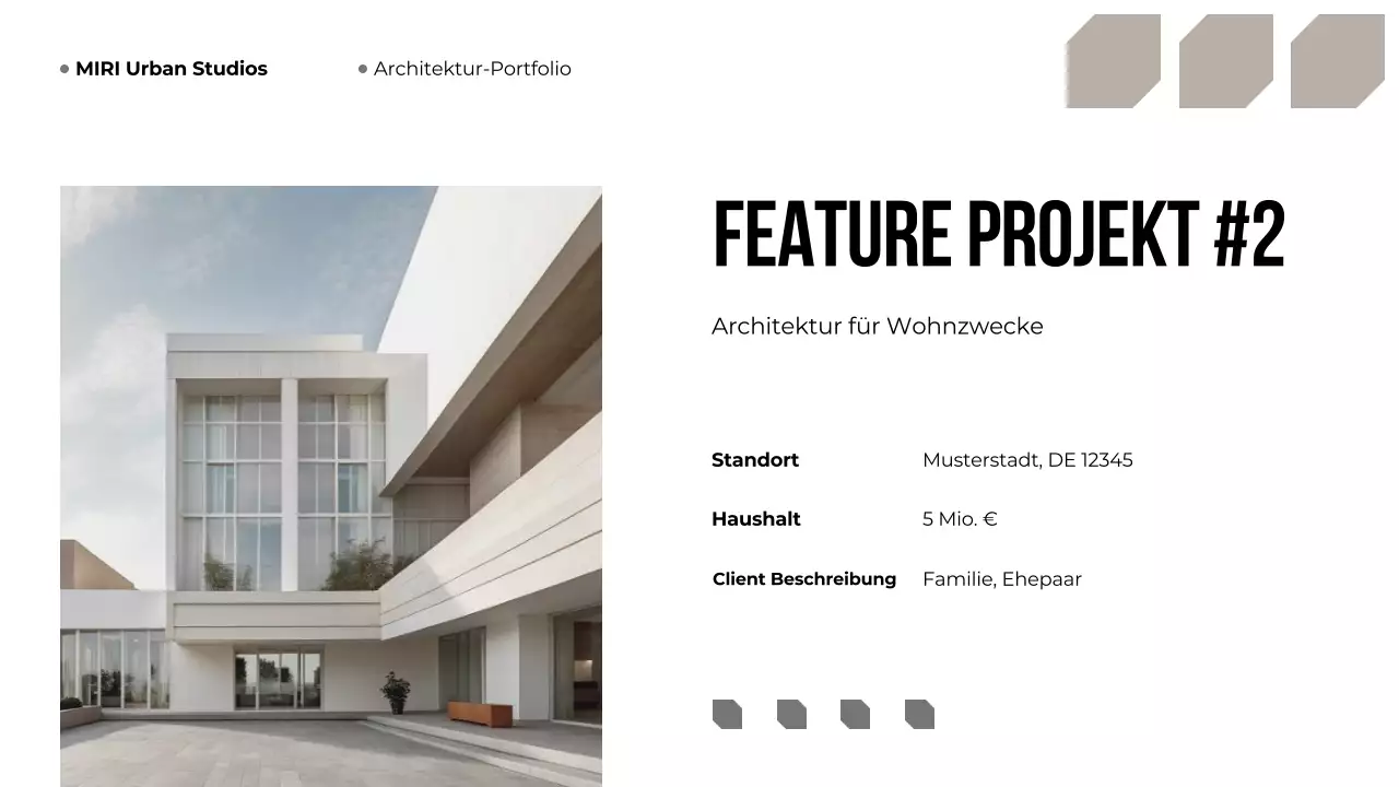 Beige Modern Architecture Portfolio