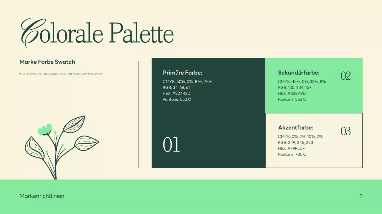 Green Beige Nature Minimalist Brand Guidelines